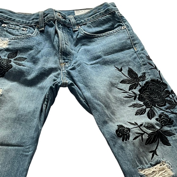 **SOLD** Rag & Bone Marilyn Crop in Ramona Embroidery Size 26 - Picture 4 of 14